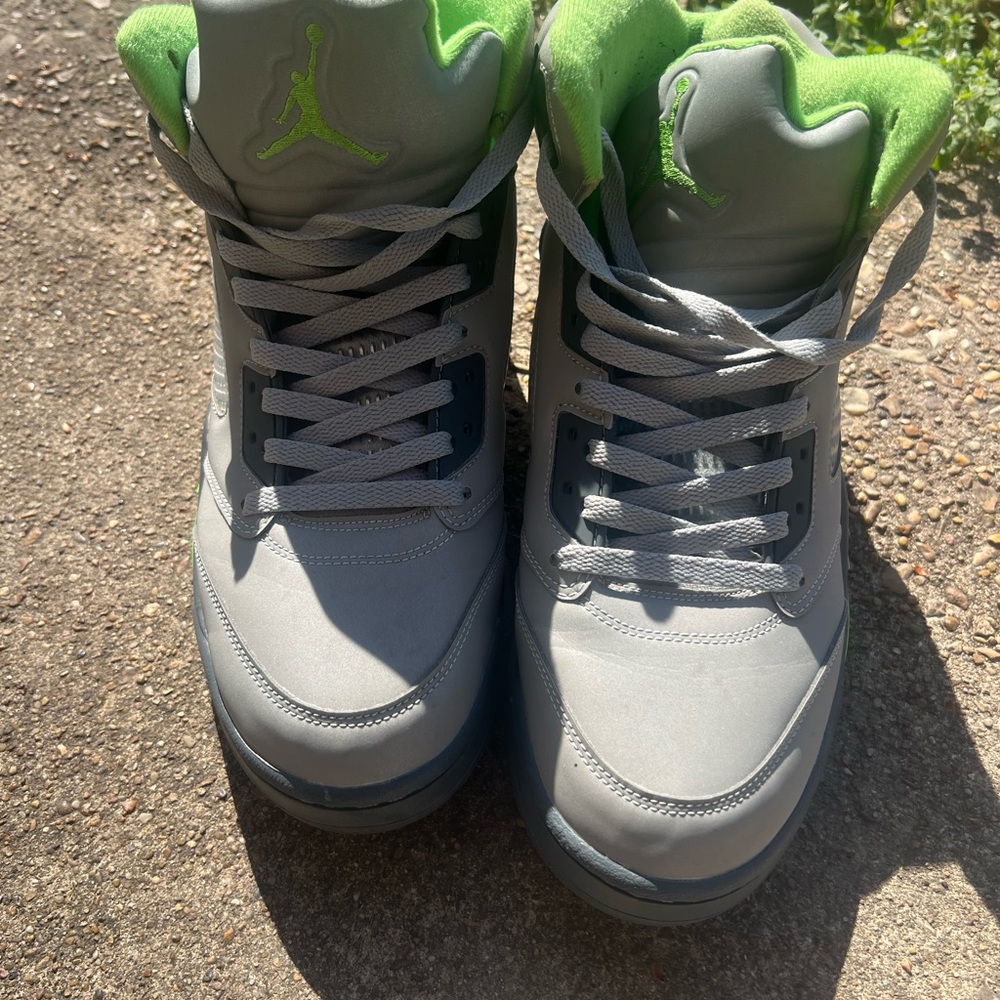 Air Jordan 5s  GreenBean